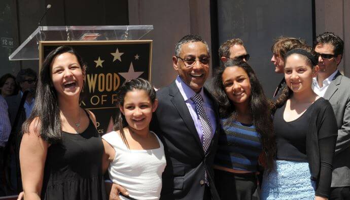Syrlucia Esposito with her father Giancarlo Esposito and sisters Shayne Esposito, Kale Lyn Esposito and Ruby Esposito.